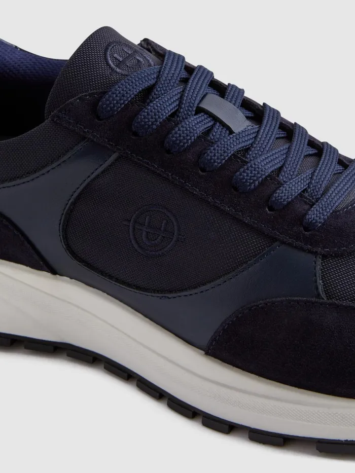 Men Reiss Brands Plemont Trainers Navywhite