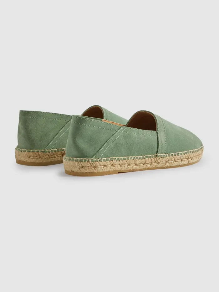 Men Reiss Casual Shoes Esper Suede Espadrilles Mint