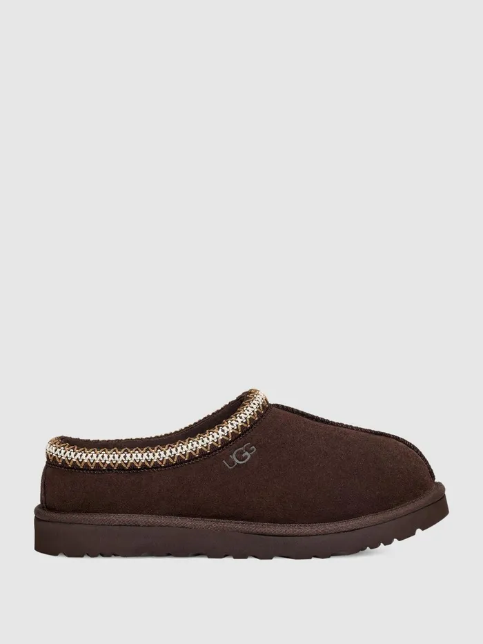Men Reiss Casual Shoes Tasman Suede Slippers Dusted Cocoa