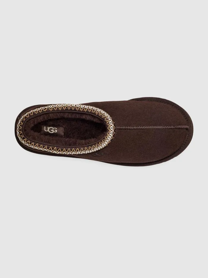Men Reiss Casual Shoes Tasman Suede Slippers Dusted Cocoa