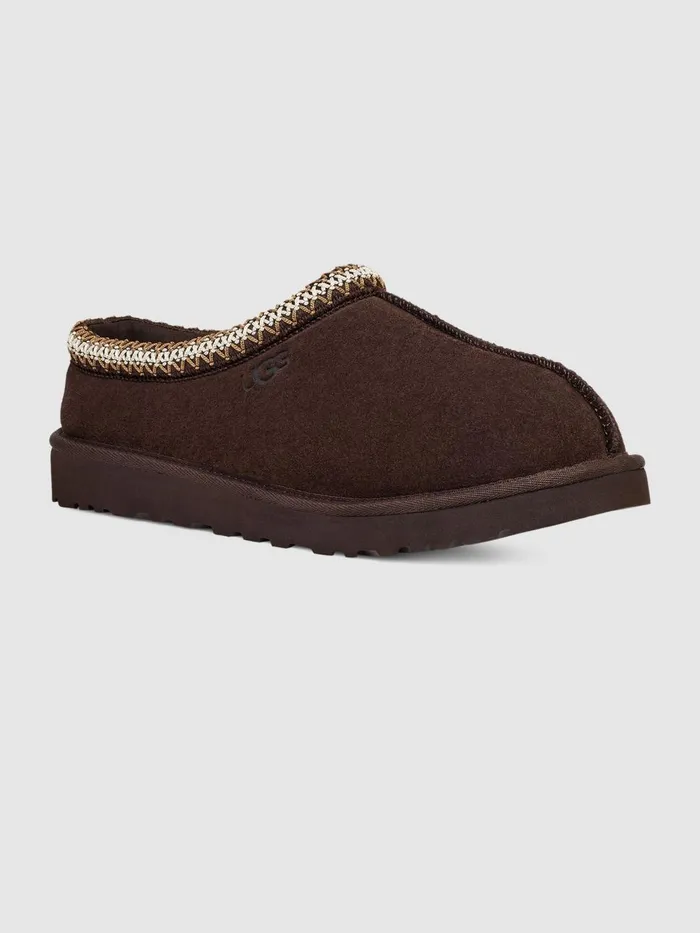 Men Reiss Casual Shoes Tasman Suede Slippers Dusted Cocoa