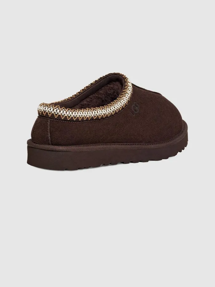 Men Reiss Casual Shoes Tasman Suede Slippers Dusted Cocoa