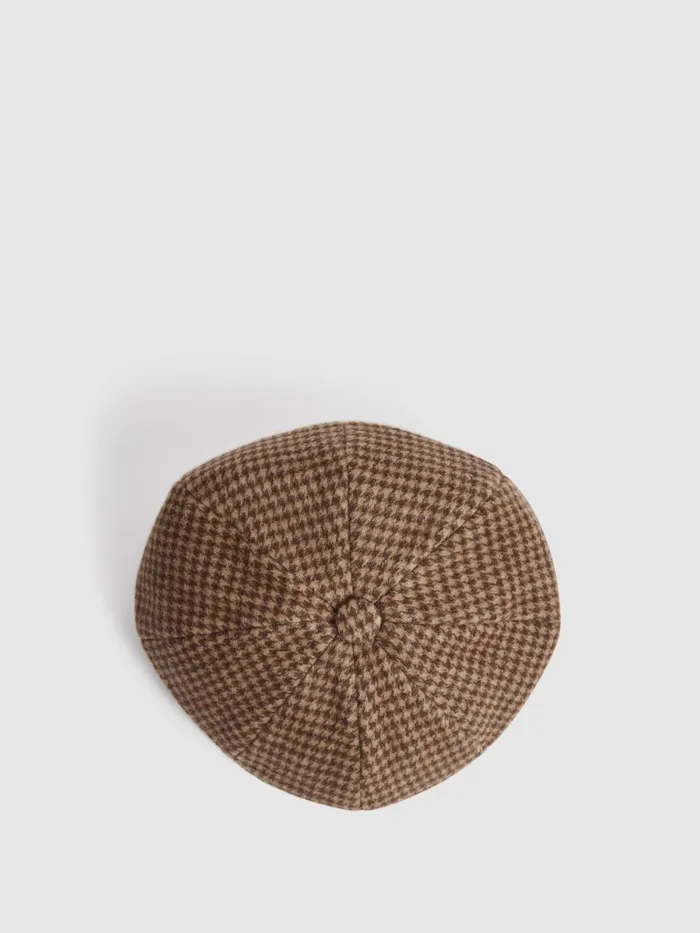 Men Reiss Hats Gloves and Scarves Arbor Wool Blend Baker Boy Cap Oatmeal