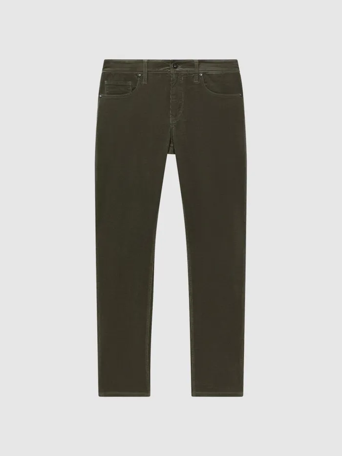 Men Reiss Jeans Corduroy Jeans Forest Shadow