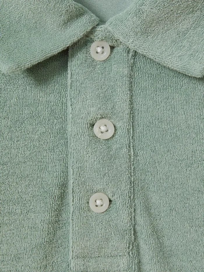Men Reiss Polo Shirts Rainer Towelling Polo Shirt Mint