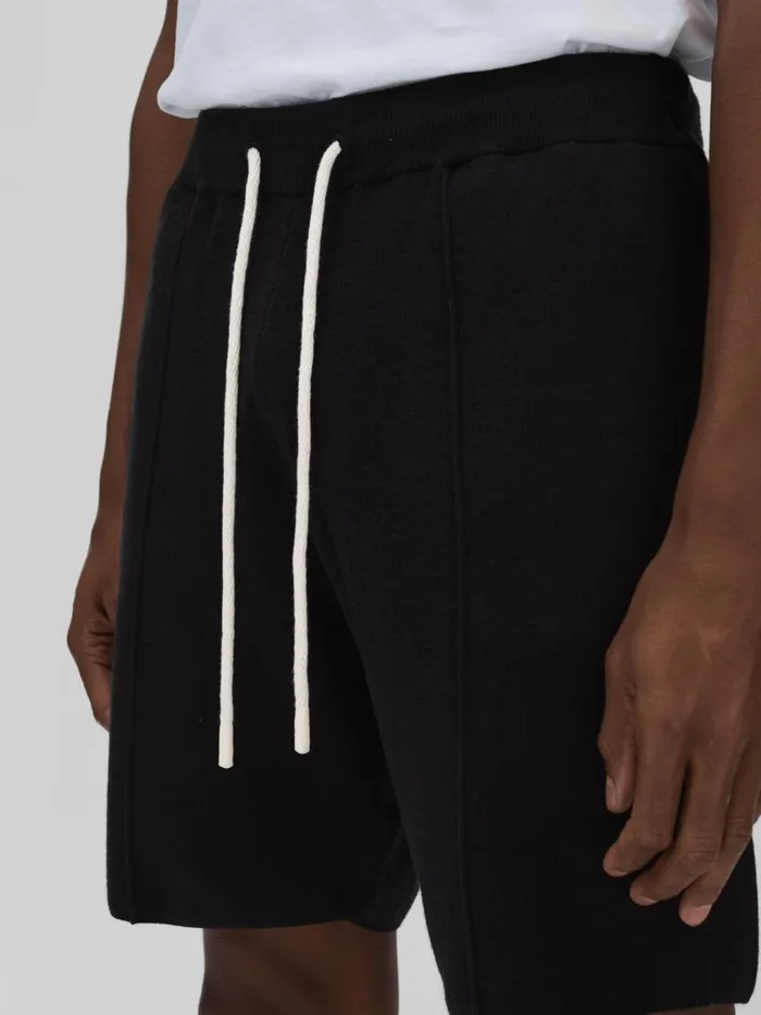 Men Reiss Shorts Drawstring Sweat Shorts Black