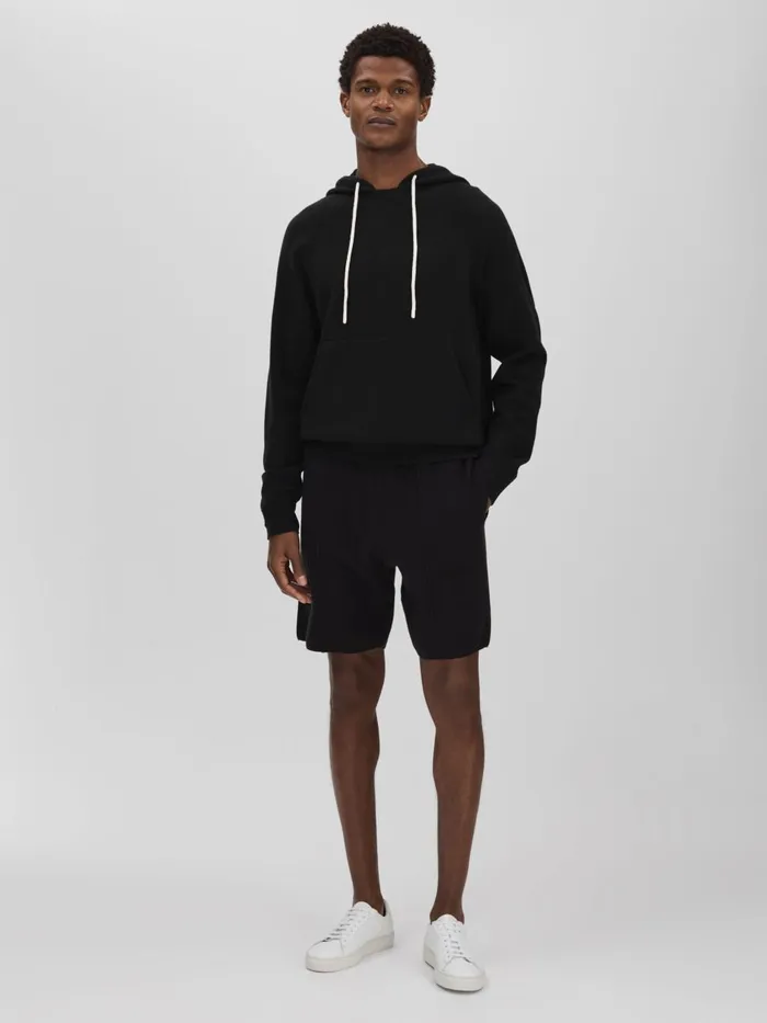 Men Reiss Shorts Drawstring Sweat Shorts Black