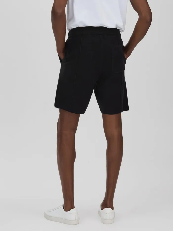 Men Reiss Shorts Drawstring Sweat Shorts Black