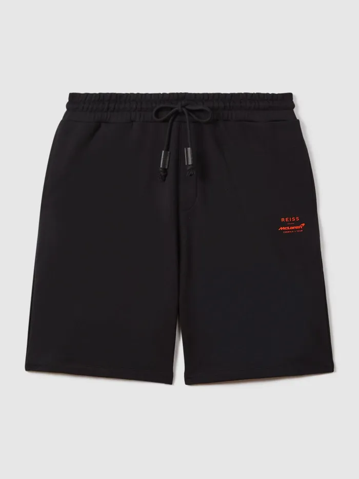 Men Reiss Shorts F1 Cotton Drawstring Shorts Black