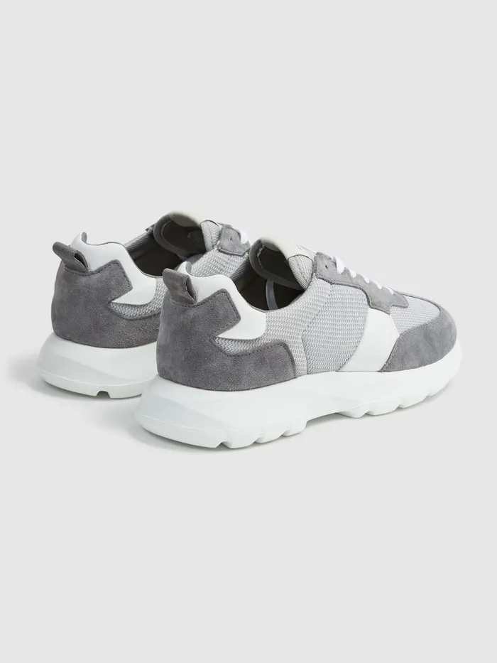 Men Reiss Sneakers Evo Lite Running Trainers Grey