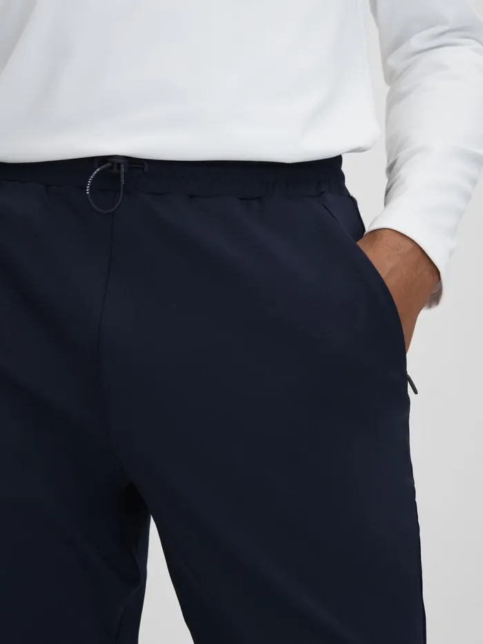 Men Reiss Sweats Hoodies and Joggers Eli Castore Performance Slim Fit Joggers Midnight Navy