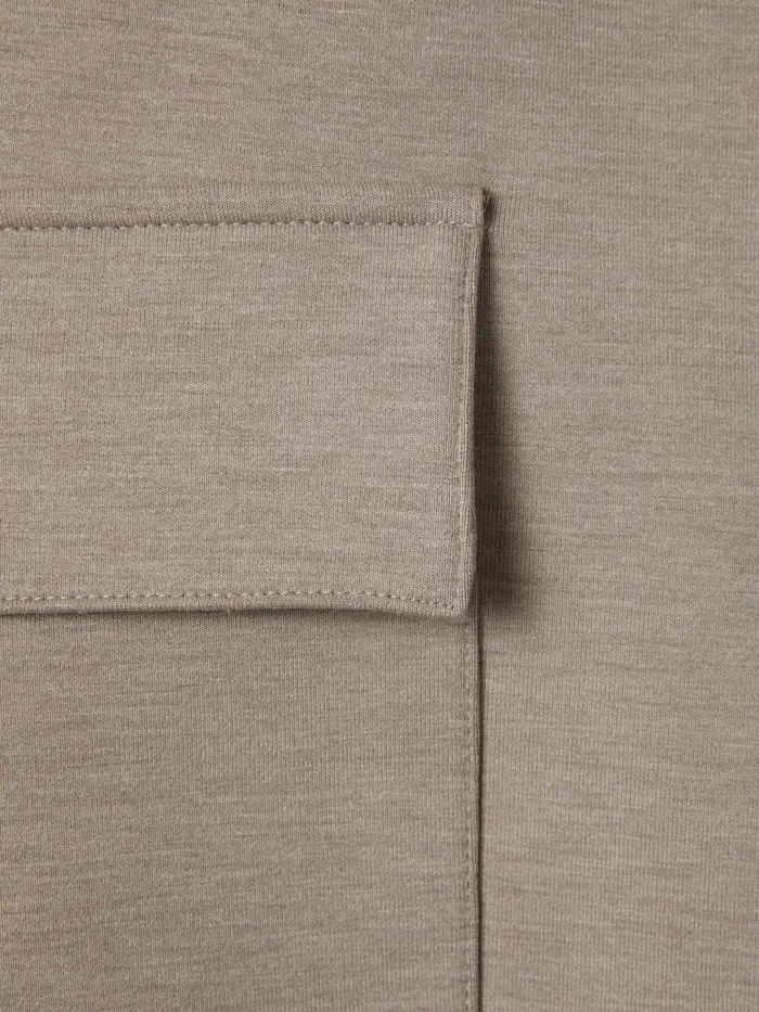 Men Reiss Sweats Hoodies and Joggers Oliver Drawstring Jersey Shorts Taupe