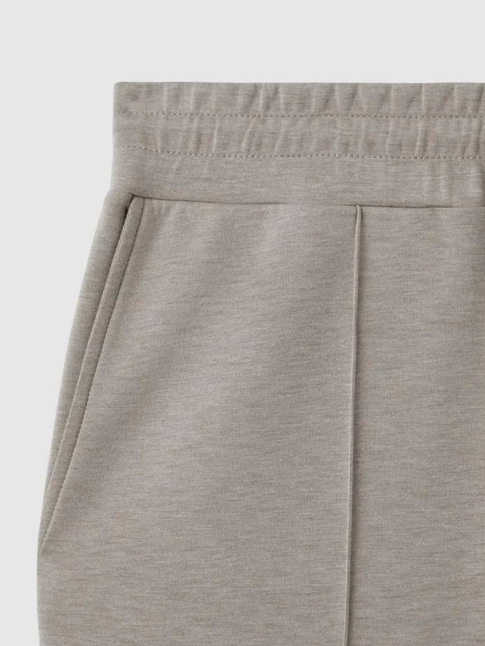 Men Reiss Sweats Hoodies and Joggers Premier Interlock Jersey Drawstring Joggers Taupe