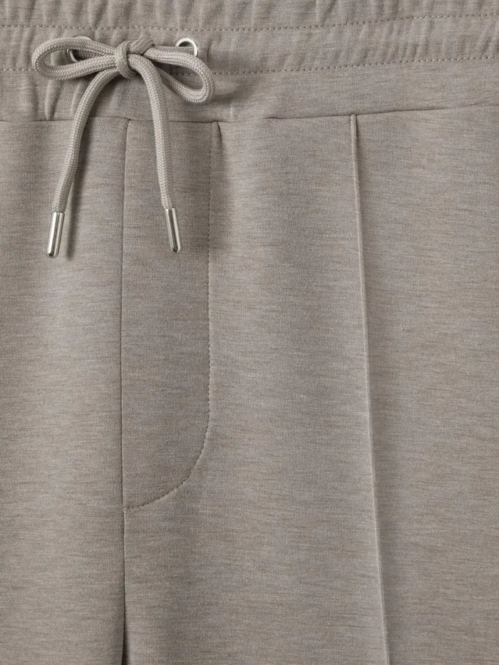Men Reiss Sweats Hoodies and Joggers Premier Interlock Jersey Drawstring Joggers Taupe