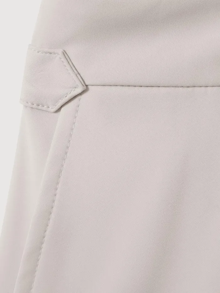 Men Reiss Swimwear Sun Side Adjuster Swim Shorts Off White
