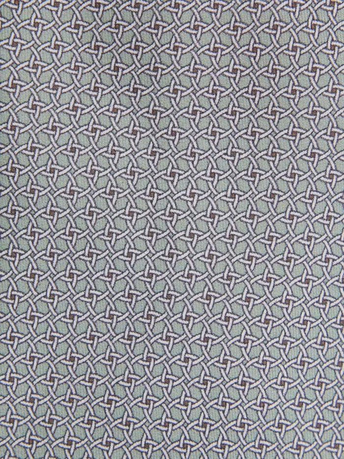 Men Reiss Ties and Pocket Squares Como Silk Geometric Print Tie Pistachio