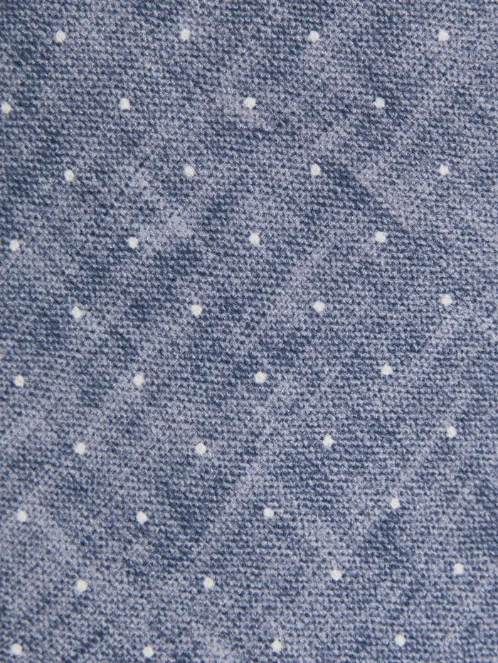 Men Reiss Ties and Pocket Squares Lateran Silk Polka Dot Tie Airforce Blue Melange