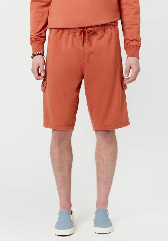 Men Relaxed Buchost Terry Shorts Teracotta Buffalo David Bitton Shorts
