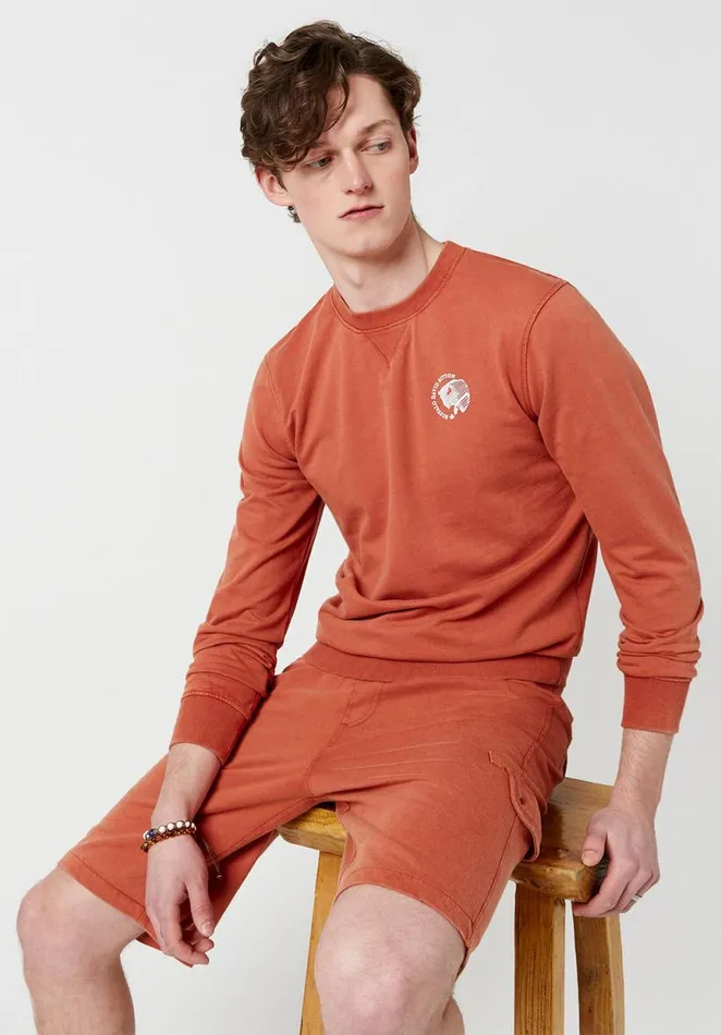 Men Relaxed Buchost Terry Shorts Teracotta Buffalo David Bitton Shorts