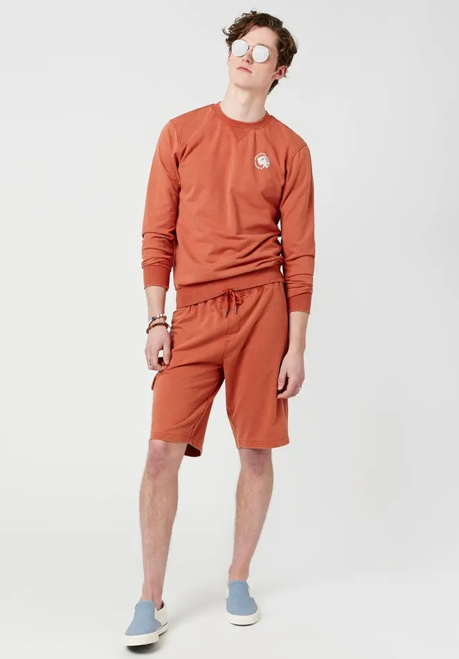 Men Relaxed Buchost Terry Shorts Teracotta Buffalo David Bitton Shorts