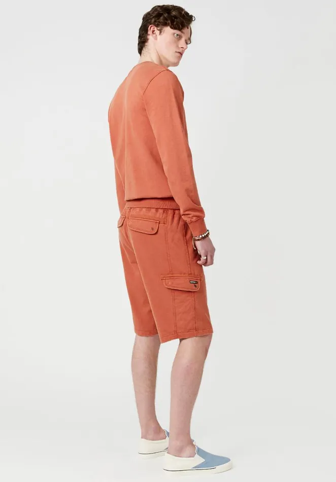 Men Relaxed Buchost Terry Shorts Teracotta Buffalo David Bitton Shorts