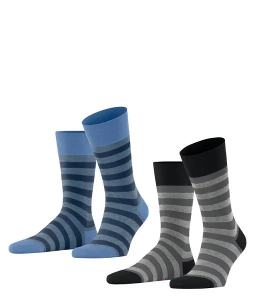 Men Sensitive Mapped Line Bundle 2Pack Men Socks Sortiment FALKE Socks