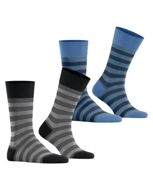 Men Sensitive Mapped Line Bundle 2Pack Men Socks Sortiment FALKE Socks