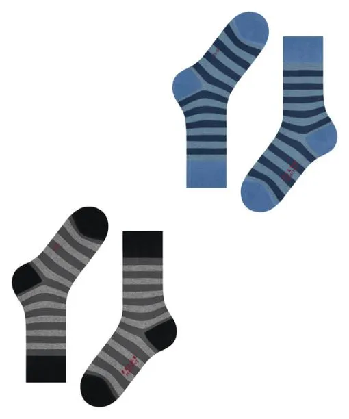 Men Sensitive Mapped Line Bundle 2Pack Men Socks Sortiment FALKE Socks