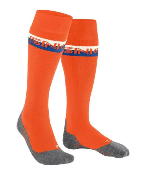 Men SK2 Intermediate Men Skiing Kneehigh Socks Flash Orange FALKE Ski Socks