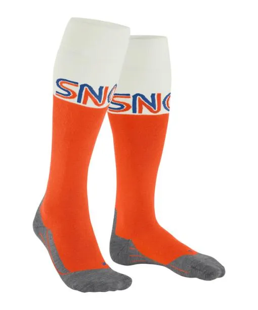 Men SK4 Advanced Men Skiing Kneehigh Socks Flash Orange FALKE Ski Socks