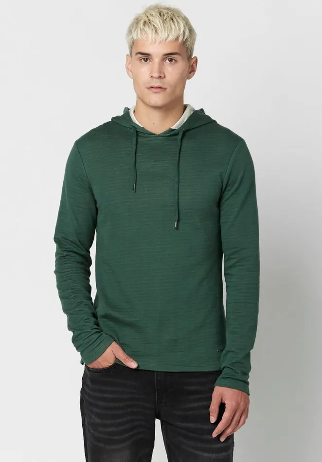 Men Slim Fit Koyo Hoodie Trekking Buffalo David Bitton Sweaters