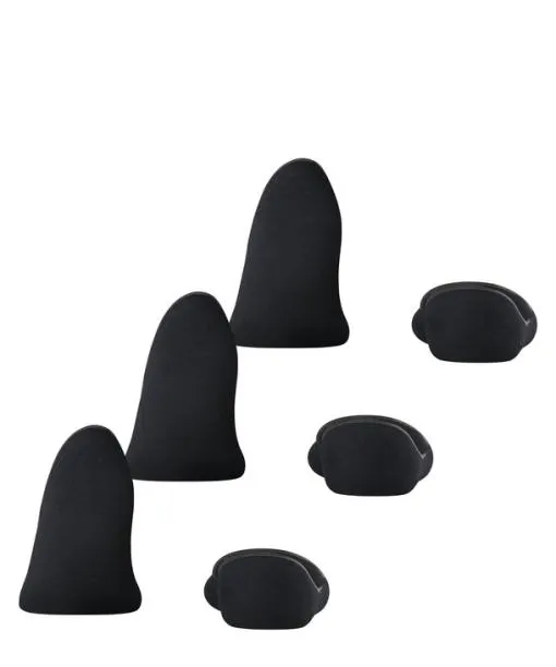 Men Step Medium Cut 3Pack Men No Show Socks Black FALKE No Show Socks