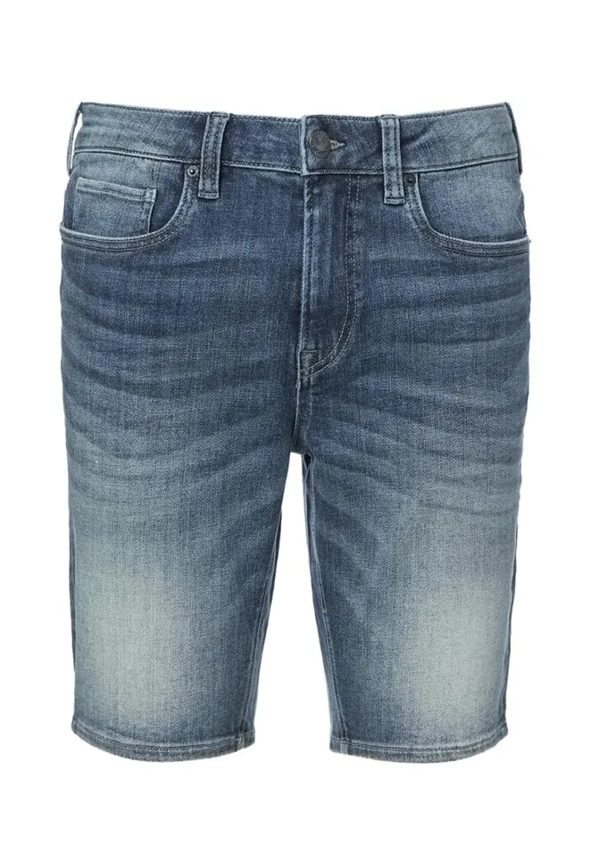 Men Super Stretch Slim Parker Whiskered Shorts Indigo Buffalo David Bitton Shorts