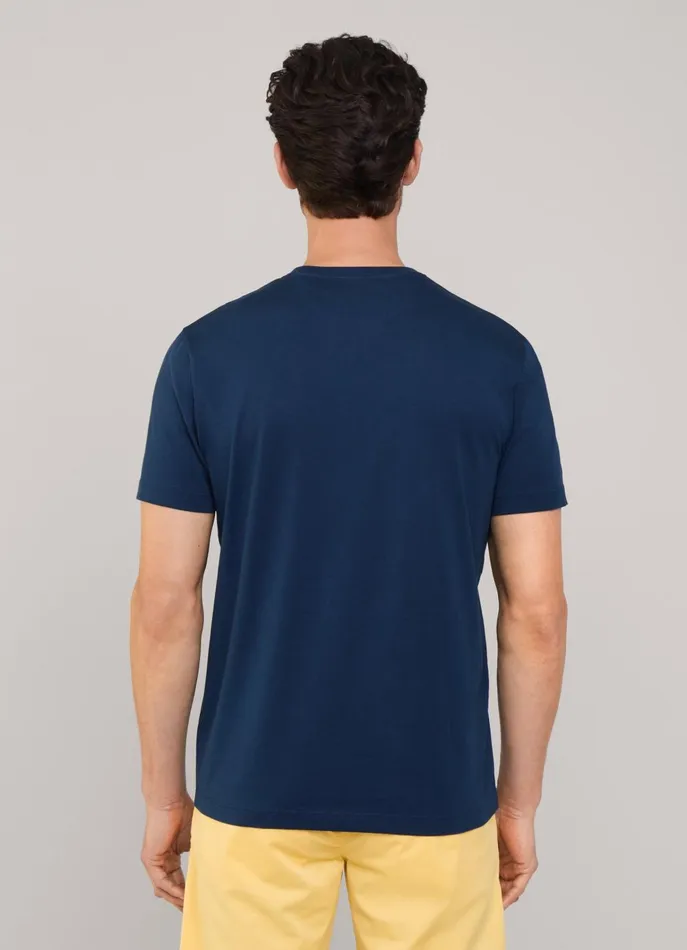 Men TShirts and Sweatshirts Faonnable Regular Fit TShirt Naval Blue