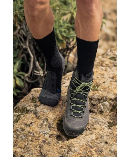 Men TK1 Adventure Cool Men Trekking Socks Asphalt Mel FALKE Hiking Socks