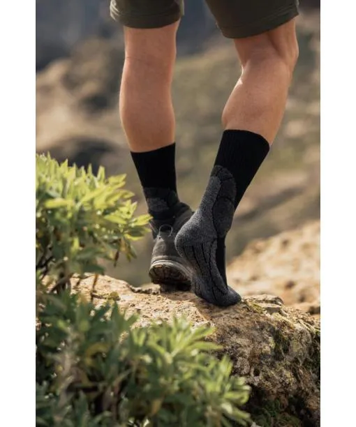 Men TK1 Adventure Cool Men Trekking Socks Asphalt Mel FALKE Hiking Socks