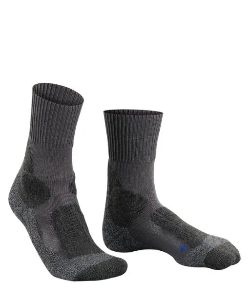 Men TK1 Adventure Cool Men Trekking Socks Asphalt Mel FALKE Hiking Socks
