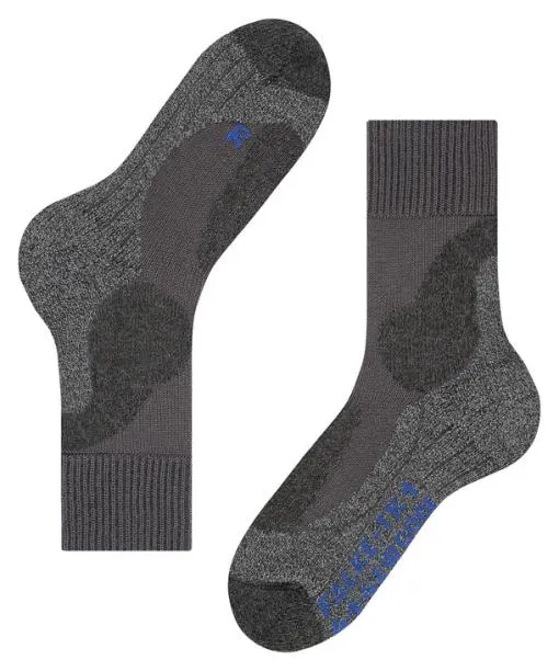 Men TK1 Adventure Cool Men Trekking Socks Asphalt Mel FALKE Hiking Socks