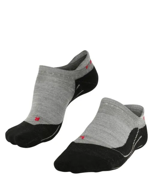 Men TK5 Wander Invisible Men Trekking No Show Socks Light Grey FALKE Hiking Socks