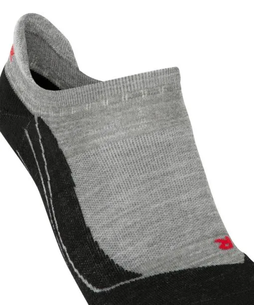 Men TK5 Wander Invisible Men Trekking No Show Socks Light Grey FALKE Hiking Socks