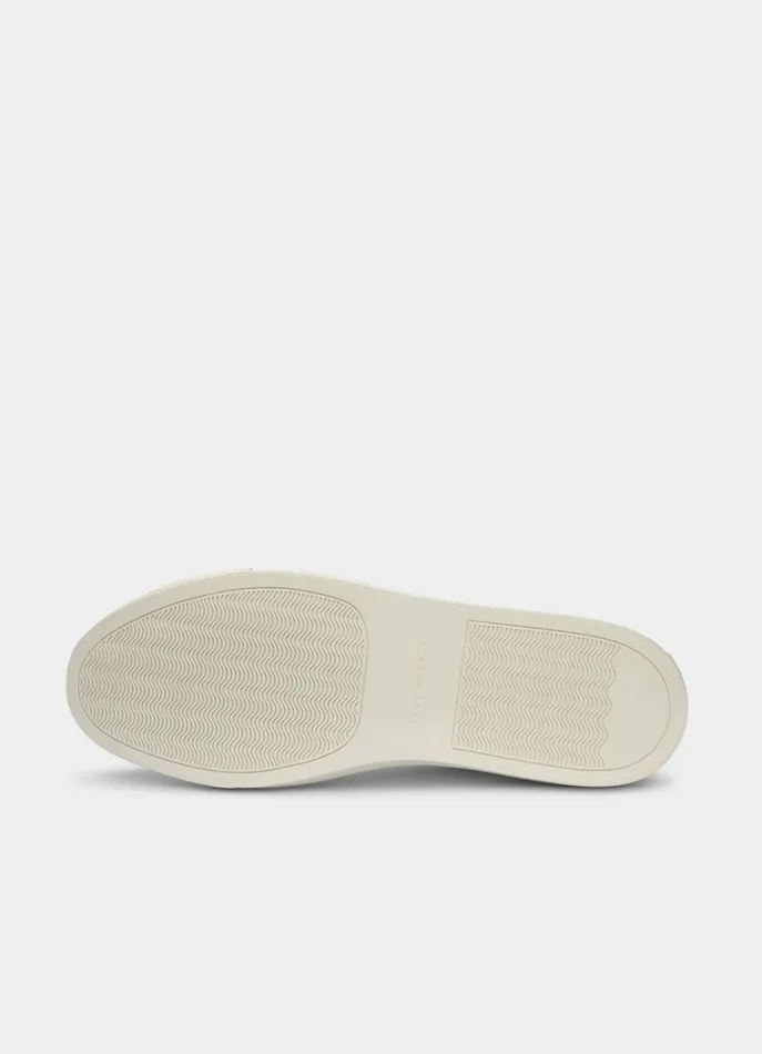 Men Trainers Faonnable Leather Trainers White