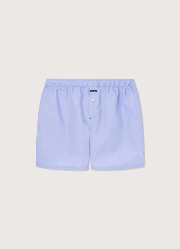 Men Underwear Faonnable FilAFil Cotton Boxer Light Blue
