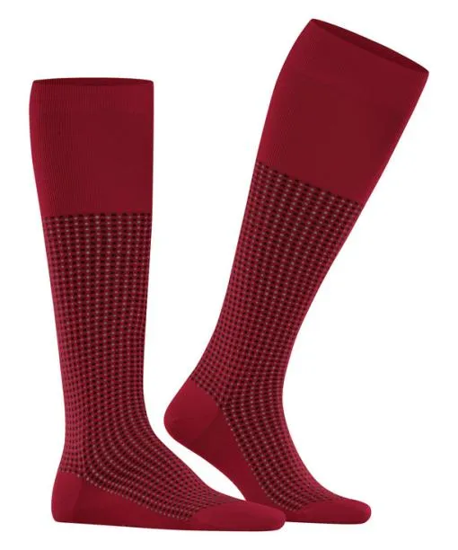 Men Uptown Tie Men Kneehigh Socks Scarlet FALKE Knee High Socks