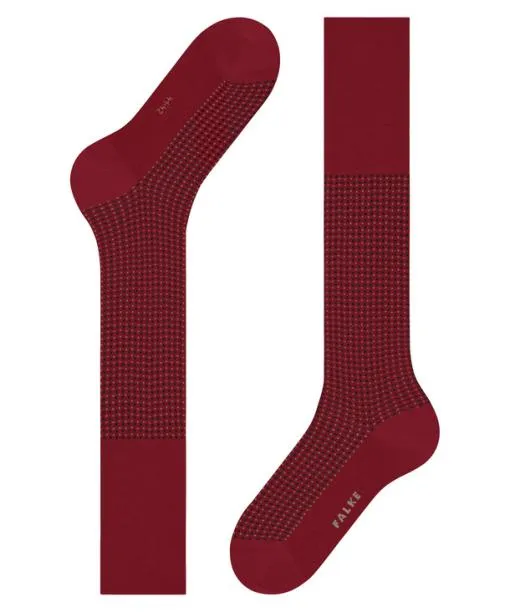Men Uptown Tie Men Kneehigh Socks Scarlet FALKE Knee High Socks