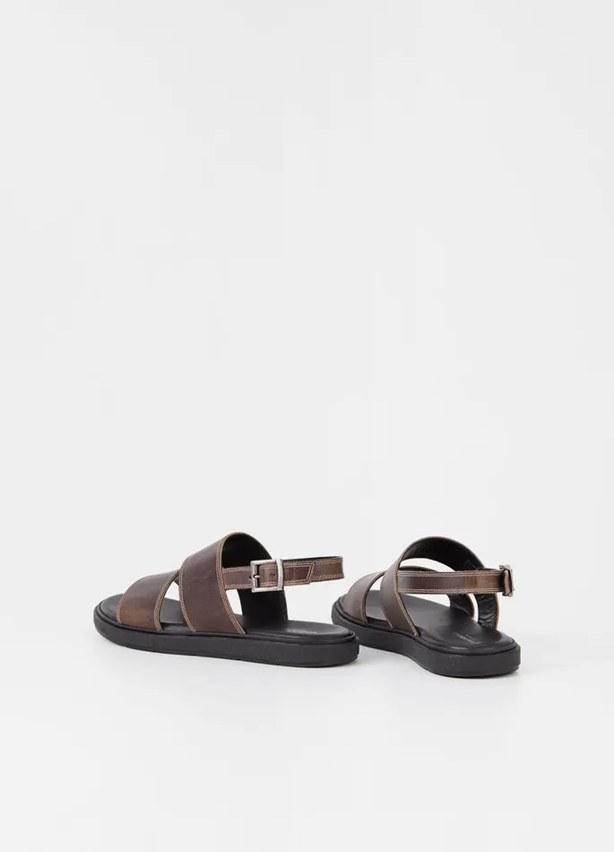 Men Vagabond Sandals MASON SANDALS Brown Oily Nubuck
