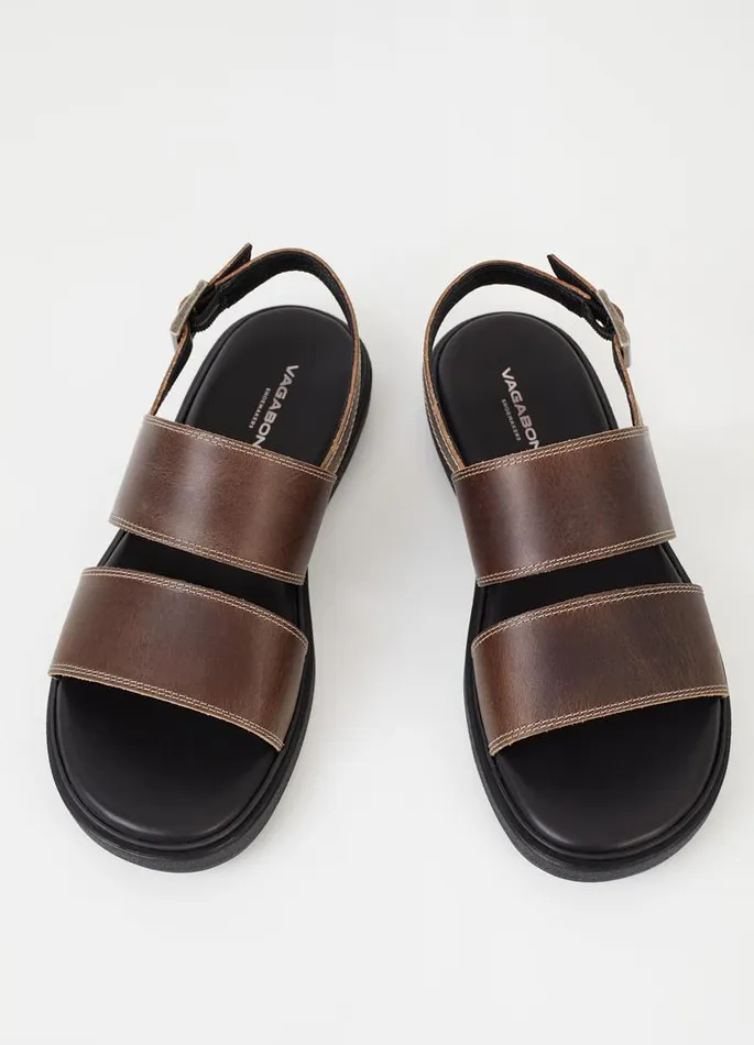 Men Vagabond Sandals MASON SANDALS Brown Oily Nubuck