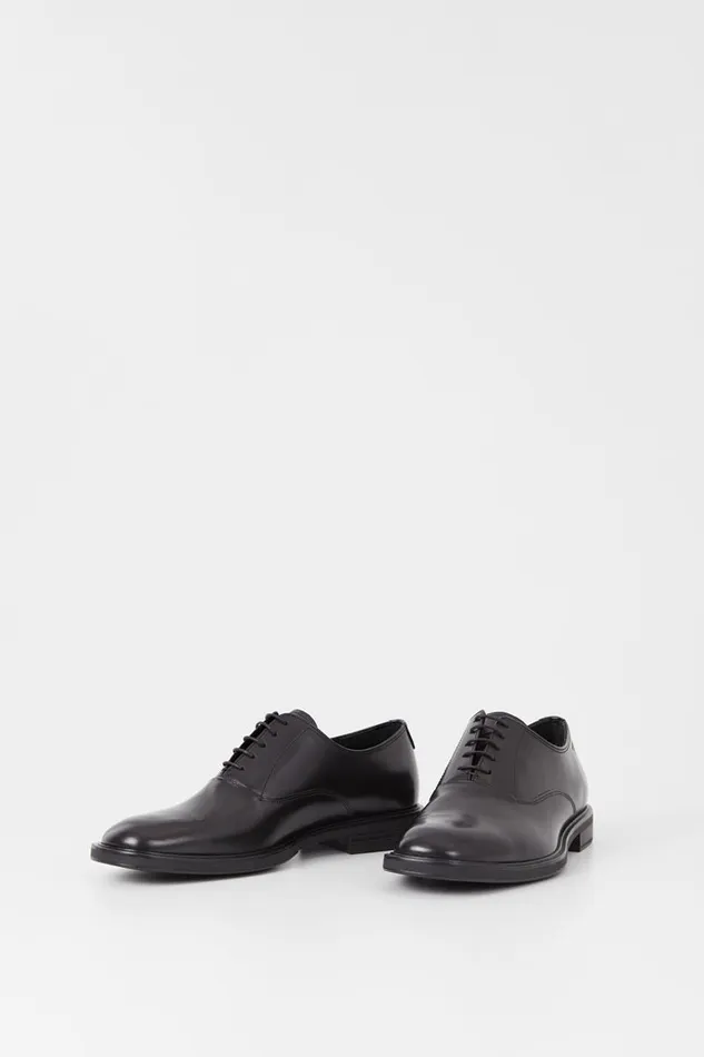 Men Vagabond Shoes ANDREW SHOES Black Polished Leather
