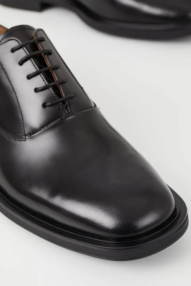 Men Vagabond Shoes ANDREW SHOES Black Polished Leather