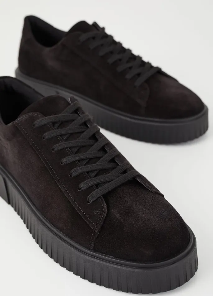 Men Vagabond Sneakers DEREK SNEAKERS Black Suede