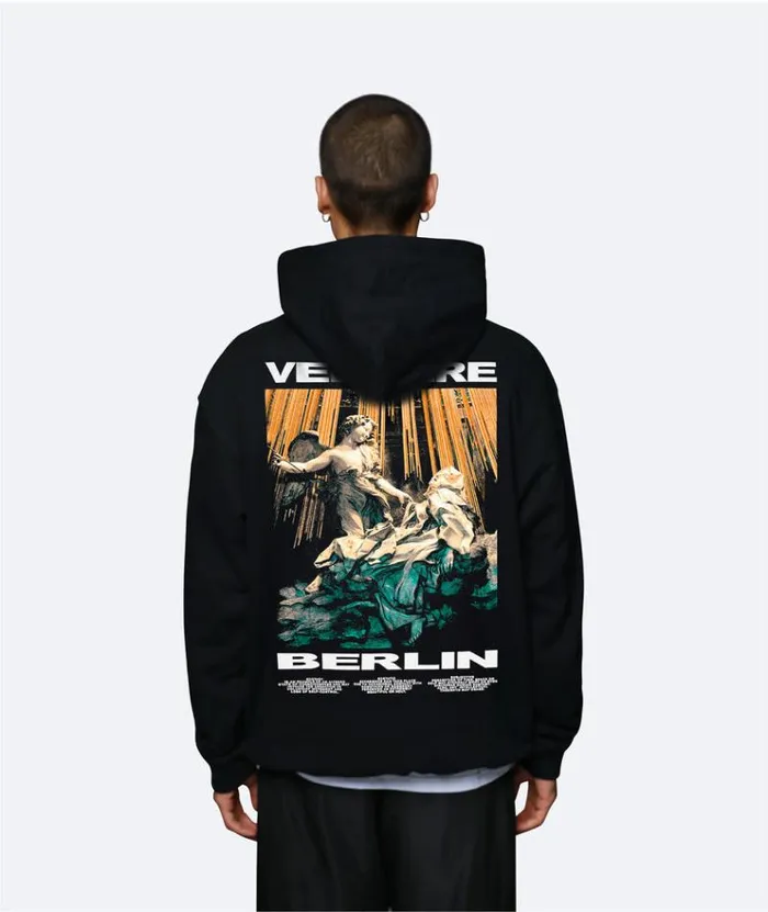MenWomen SWEATERS and HOODIES Vertere Berlin ECSTASY HOODIE 8211 BLACK